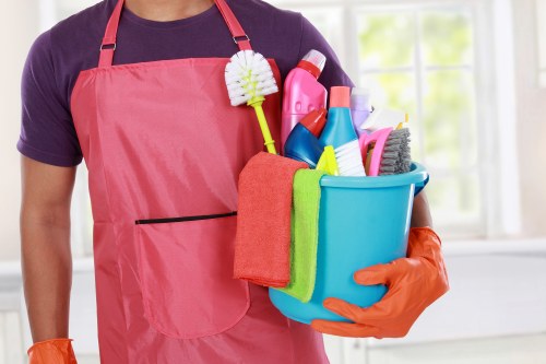 Professional house clearance team working in a Brixton property