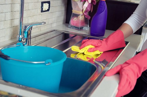 Detailed bathroom cleaning as part of move out cleaning in Brixton