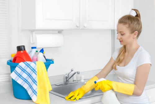 Hard floor cleaning preparation in a Brixton property
