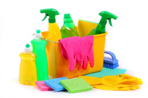 Cleaner maintaining a kitchen in Brixton